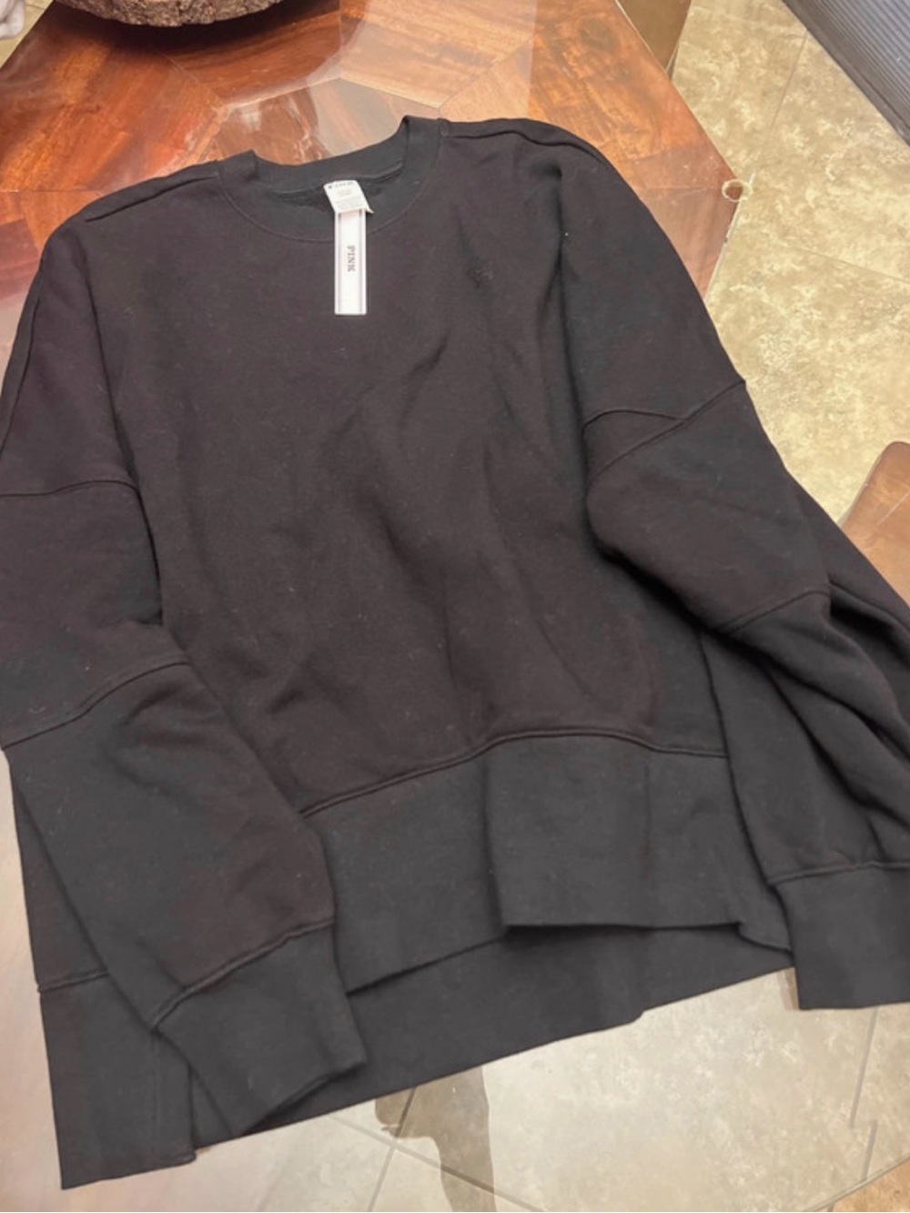 Victoria's Secret Black Crewneck Sweater